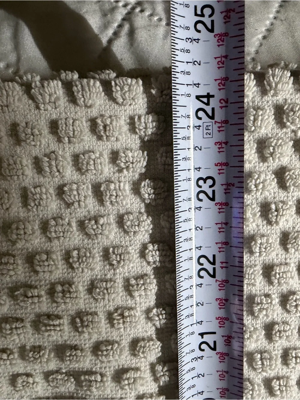 Hotel Vendome Waffle Off White 100 % Cotton Towel 50x26
